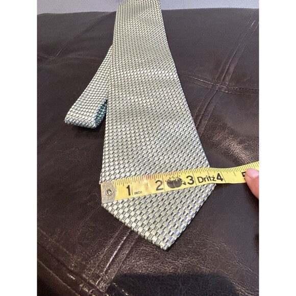 Stafford Gold Green Black 100% Silk Men’s Neck Tie - Picture 5 of 7